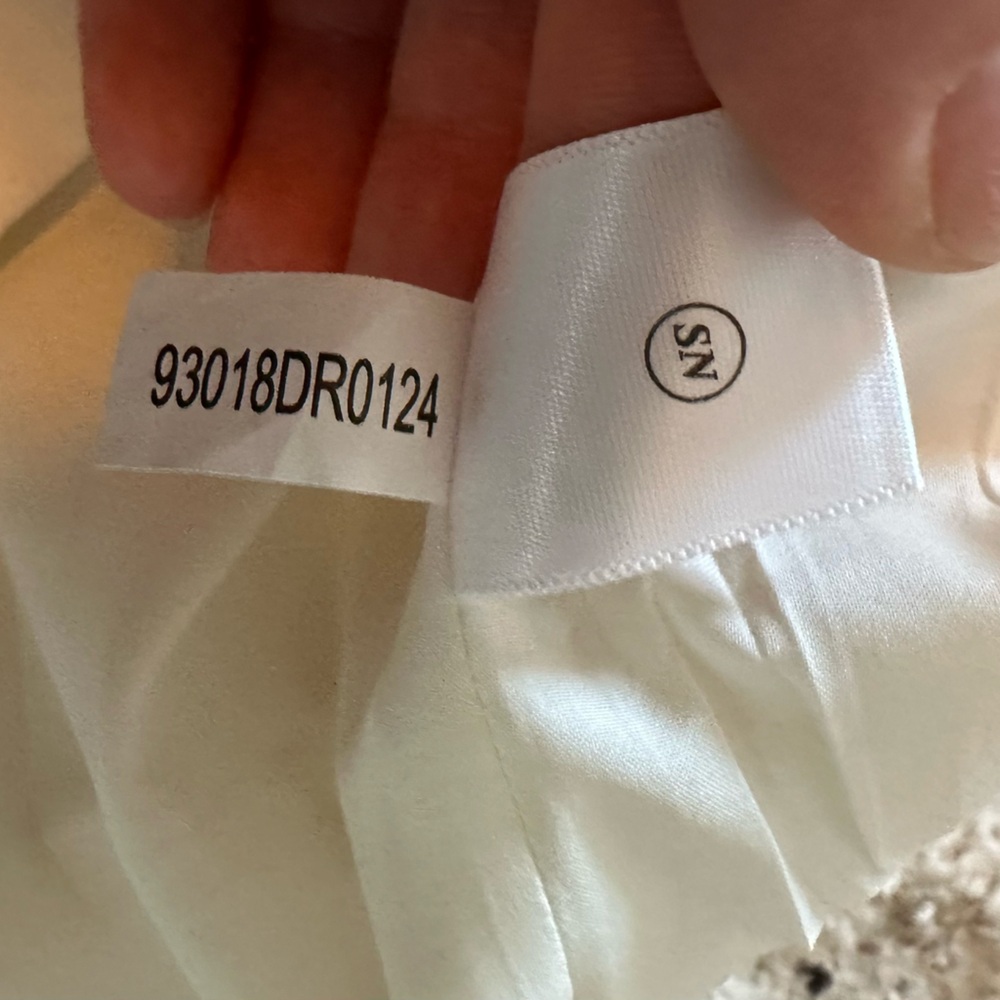 ANTONIO MELANI Ivory Midi Sheath Dress with Delicate Straps - Picture 12 of 16
